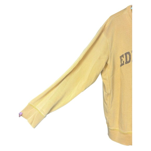 Eddie Bauer Heritage Wash Crewneck Sweatshirt Mustard Yellow Pullover Men’s L - Picture 6 of 9